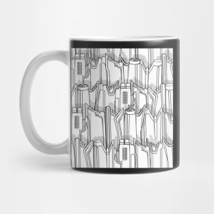 1960s classic fairy tails (tail fins) black and white Mug